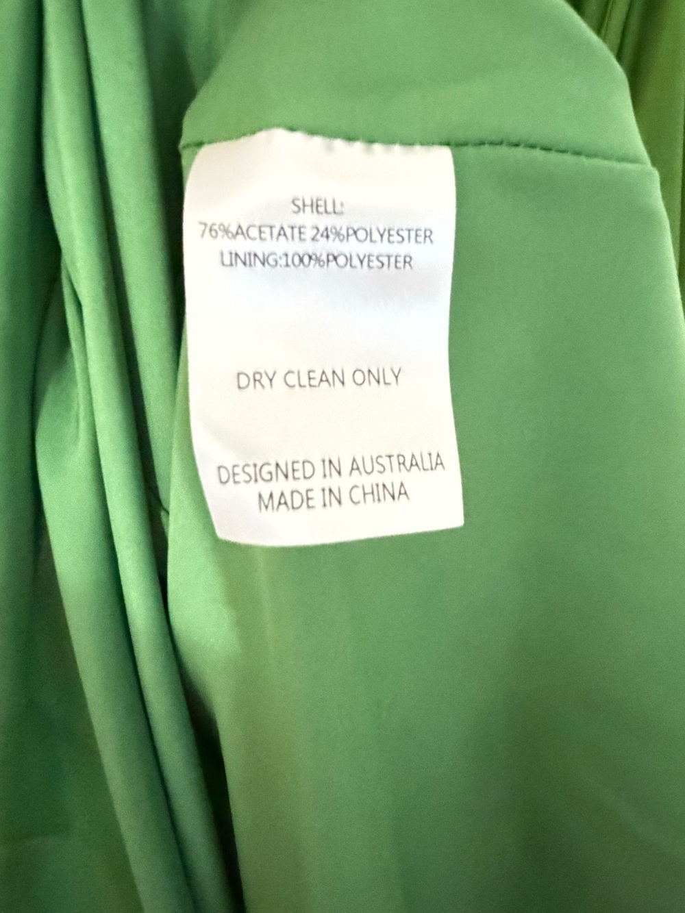 Anna Quan Keira Dress Satin Fern Green - Picture 5 of 10